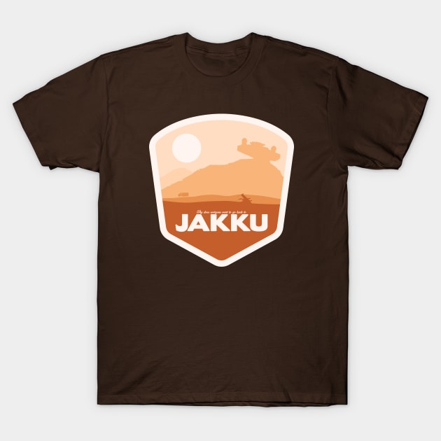 Welcome to Jakku T-Shirt by Maxmanax